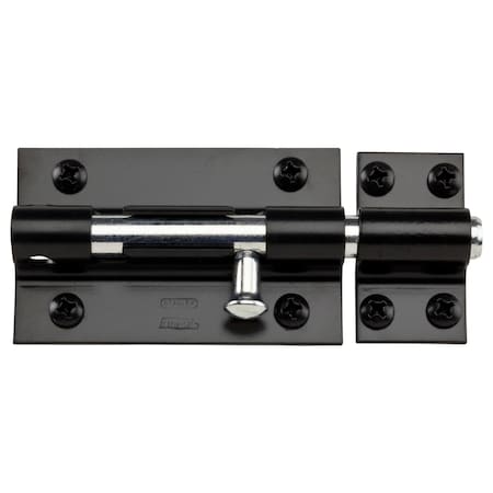 National Hardware National Hardware 5 in. L Black Steel Heavy Duty Barrel Bolt 1 pk N152-121